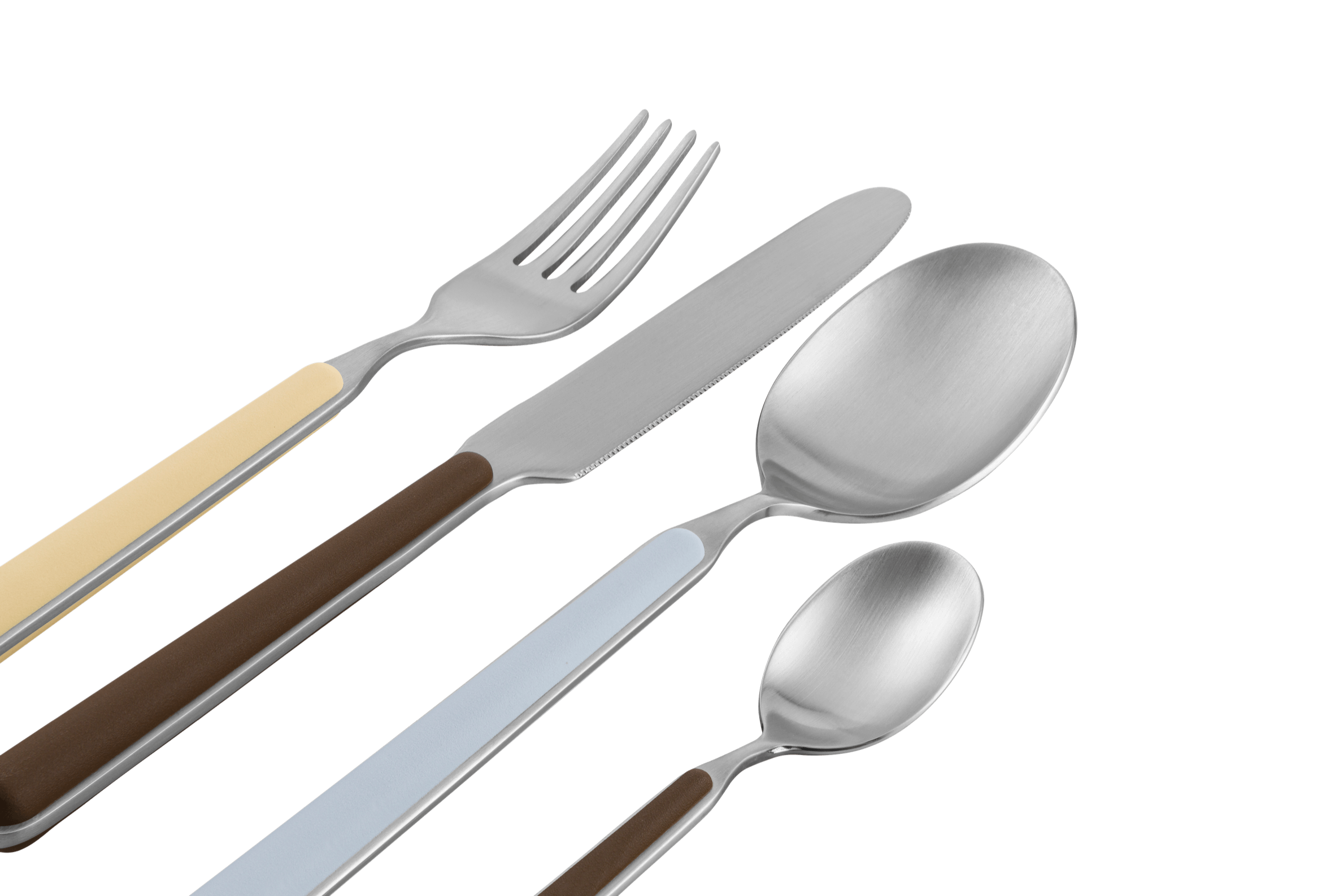 Noli 4-Piece Cutlery Set - 1 Person - Cocoa Brown