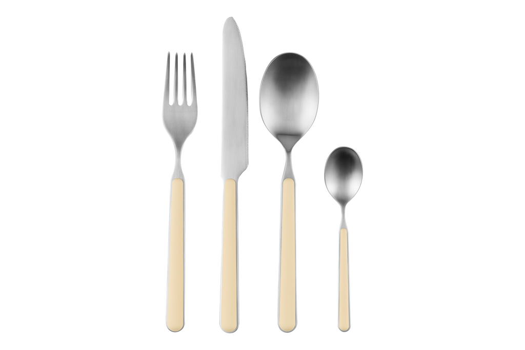 Noli 4-Piece Cutlery Set - 1 Person - Butter Yellow