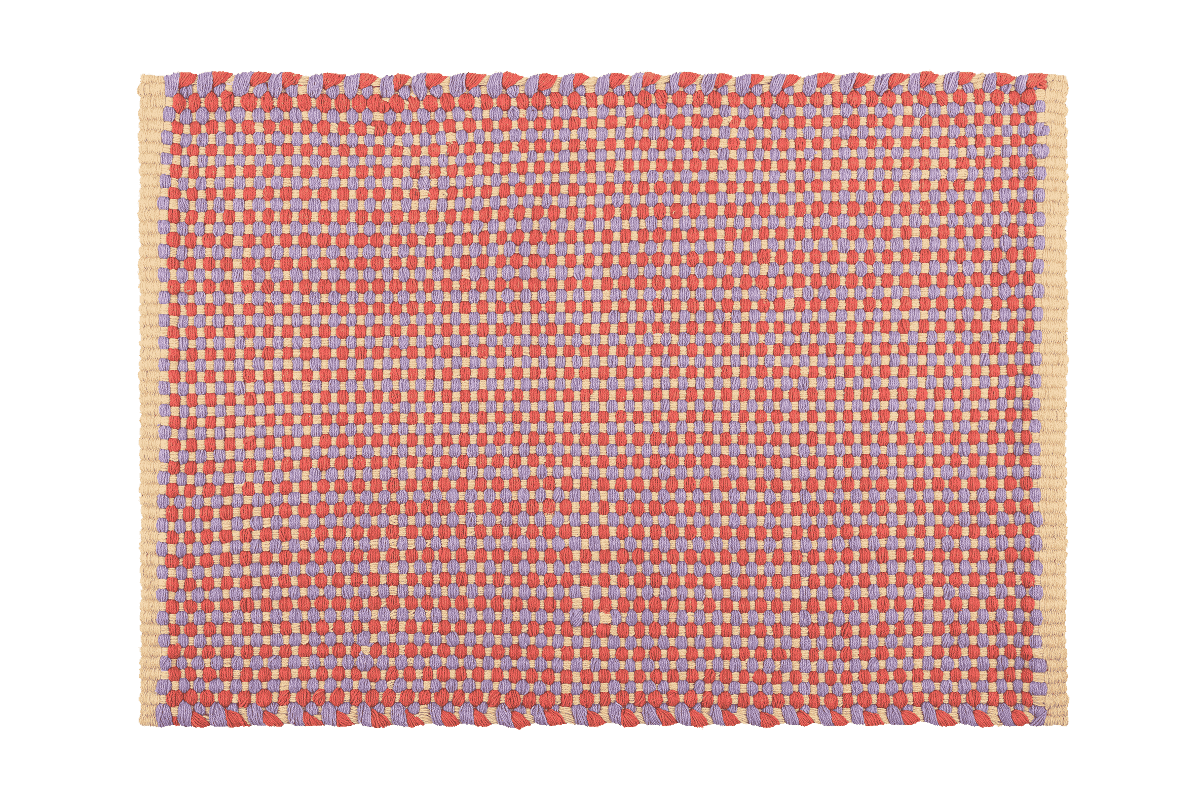 Paillasson Dei - Terracotta & Lilac & Yellow