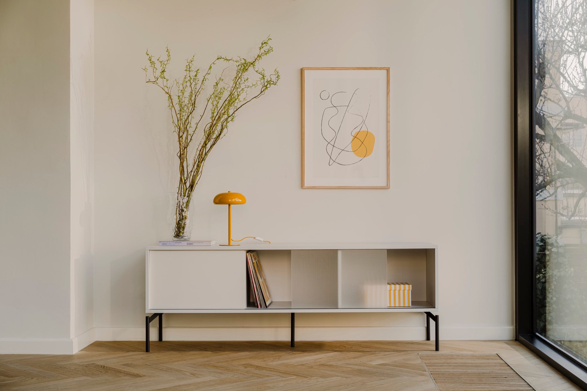 Met TV Unit - Large - Almond Grey