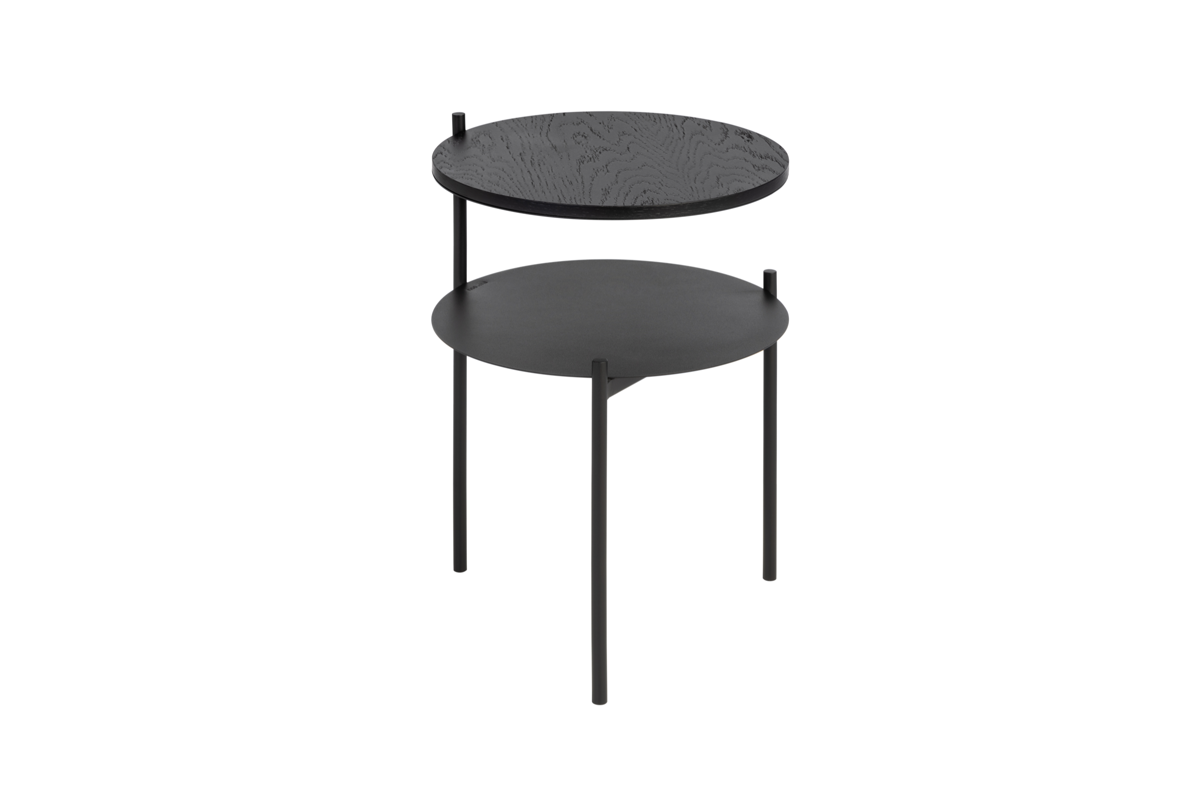 Tu Bedside Table - Black Oak