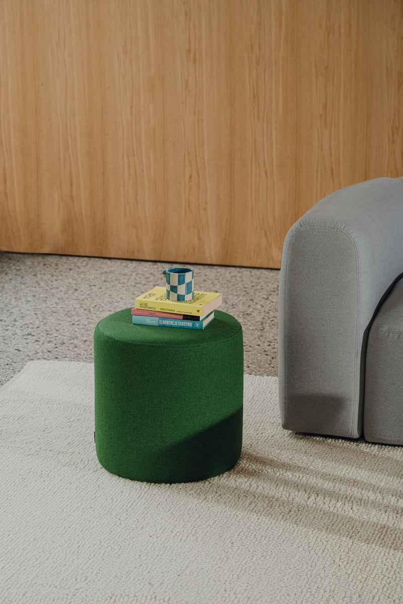 Folk Pouf - Large - Moss Green