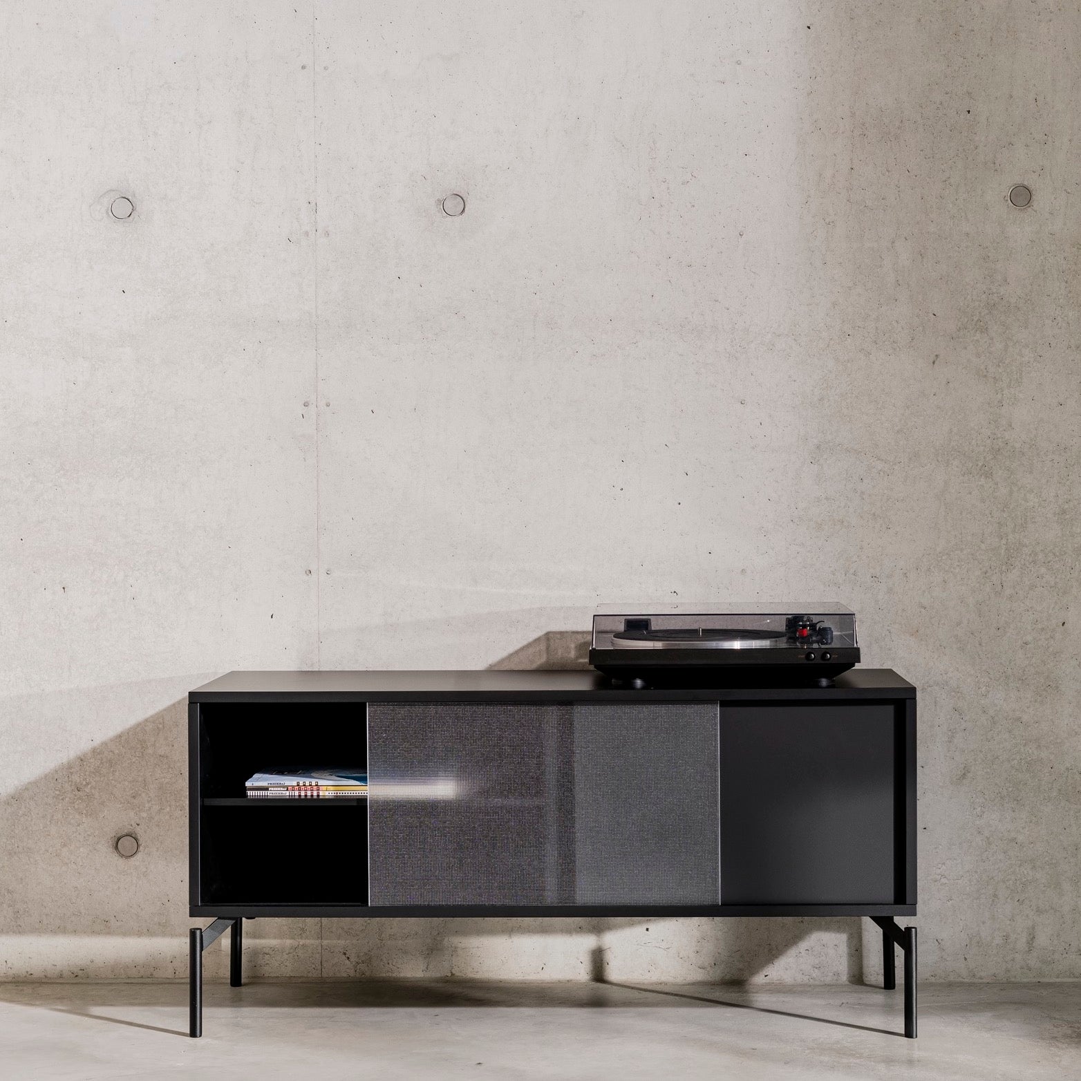 Met TV Unit - Small - Vulcano Black