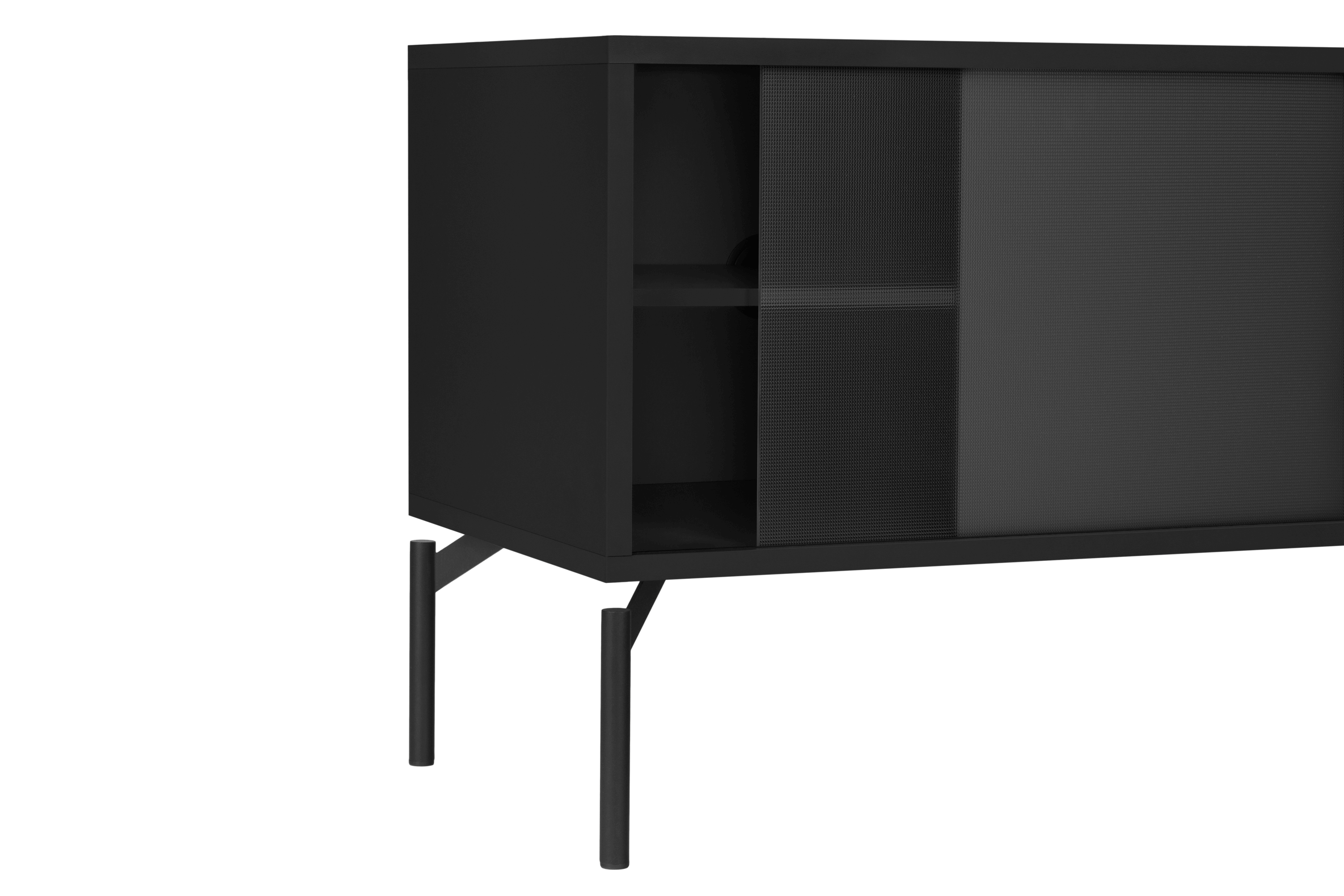 Met TV Unit - Small - Vulcano Black
