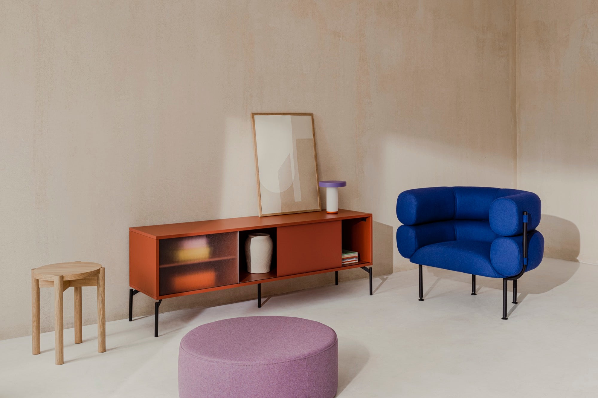 Ubi Armchair - Blueberry Pie Wool