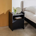 Toopt Bedside Table - Vulcano Black