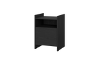 Toopt Bedside Table - Vulcano Black