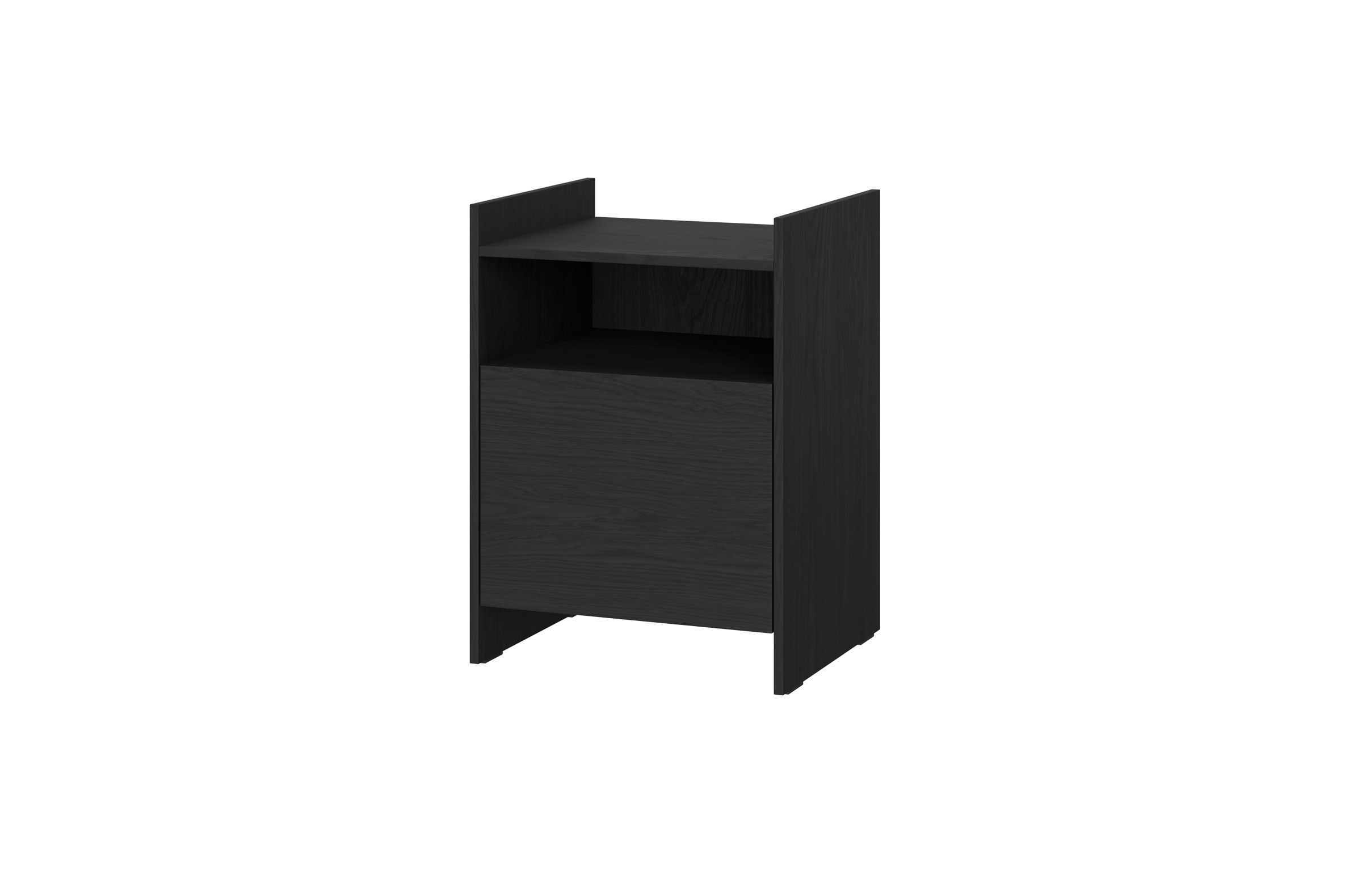 Toopt Bedside Table - Vulcano Black