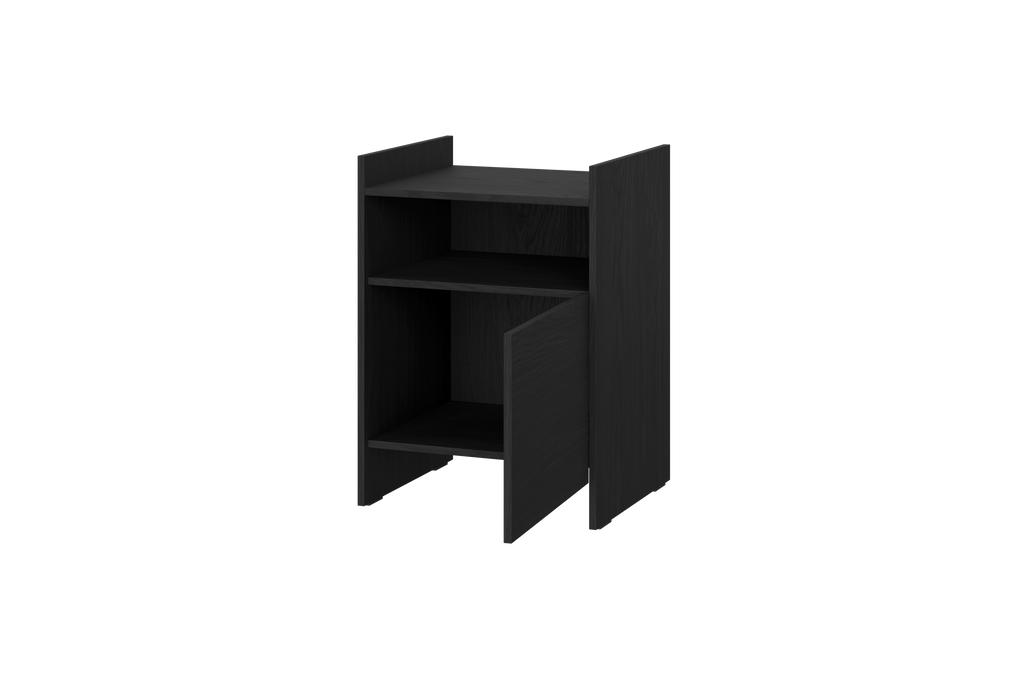 Toopt Bedside Table - Vulcano Black