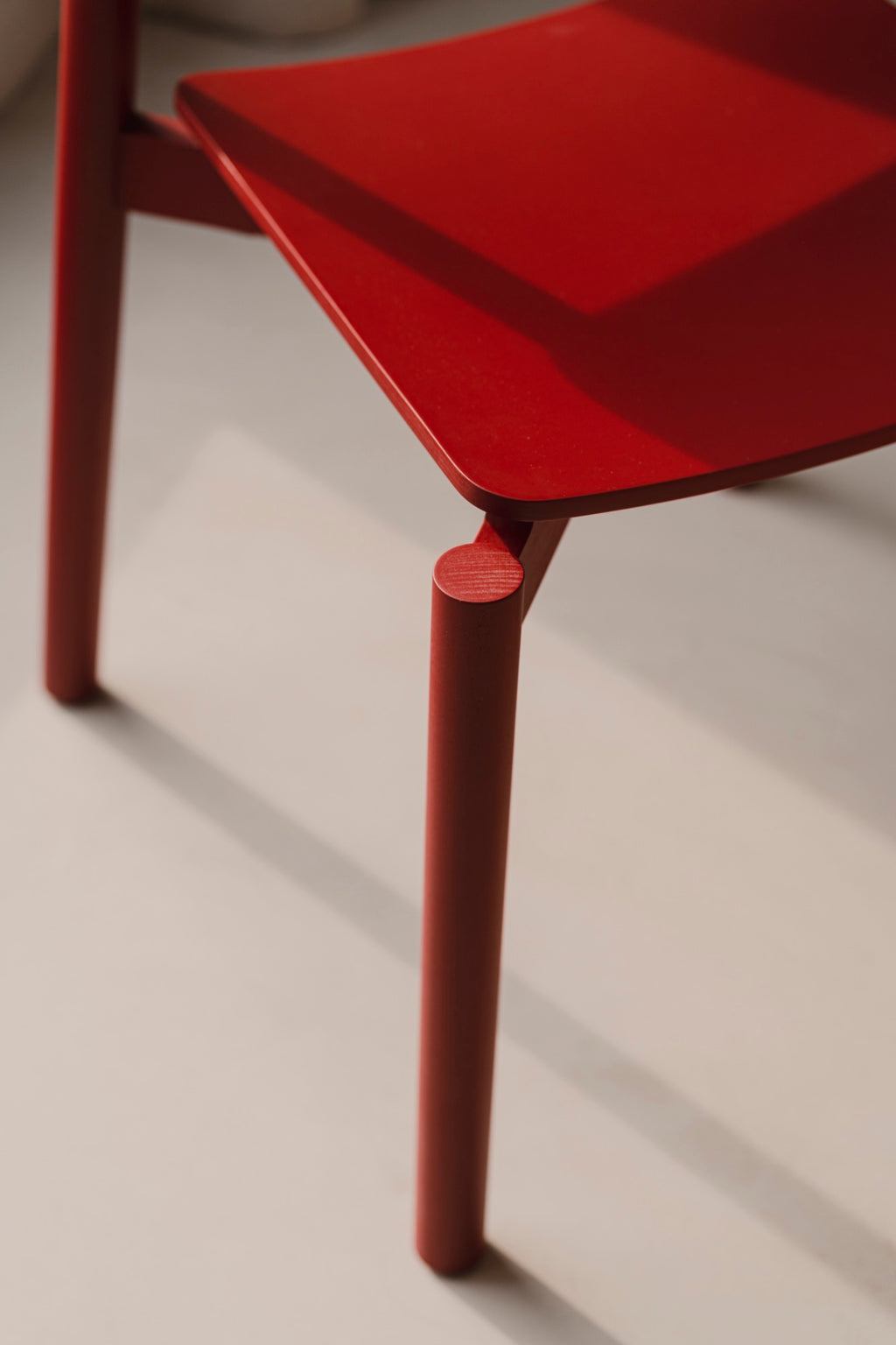 Wem Chair - Maroon Red