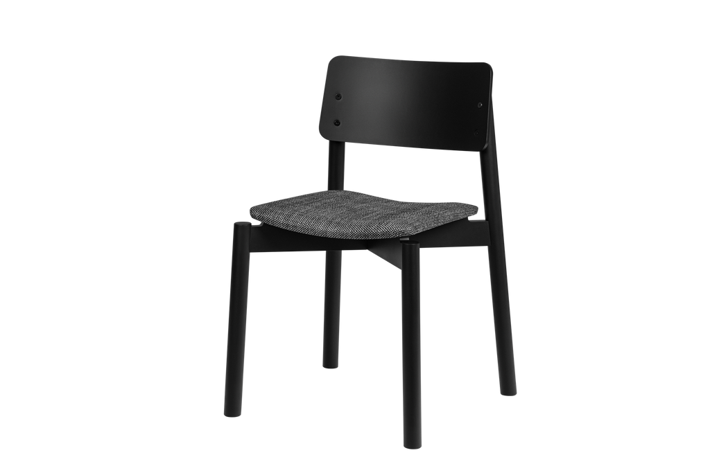 Wem Padded Chair - Vulcano Black