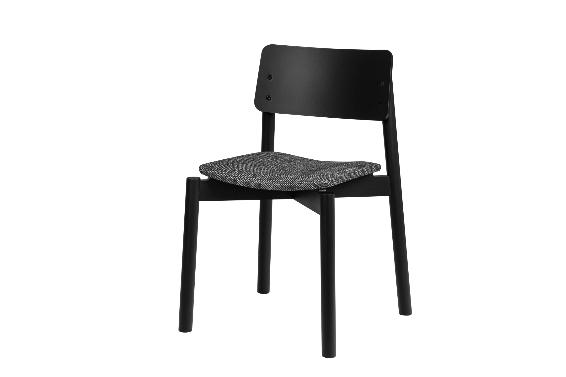Wem Padded Chair - Vulcano Black