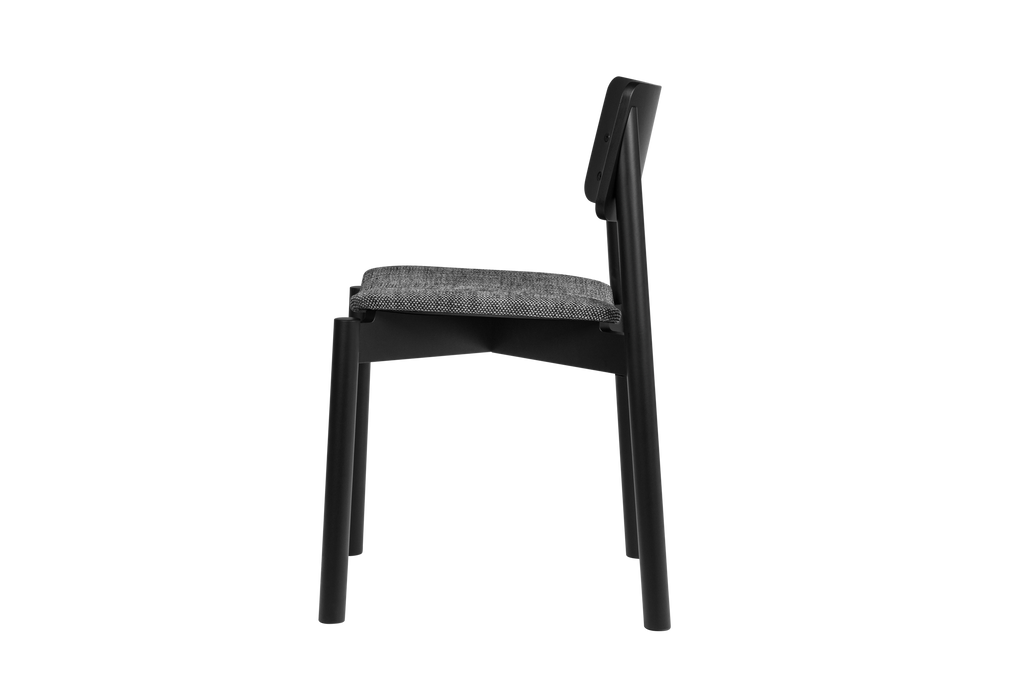 Wem Padded Chair - Vulcano Black