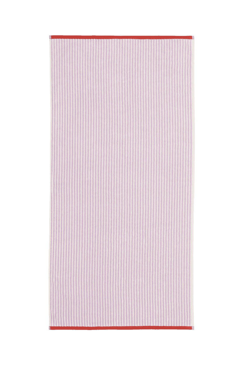 Gobo Bath Towel - Pastel Lilac / Narrow Stripes