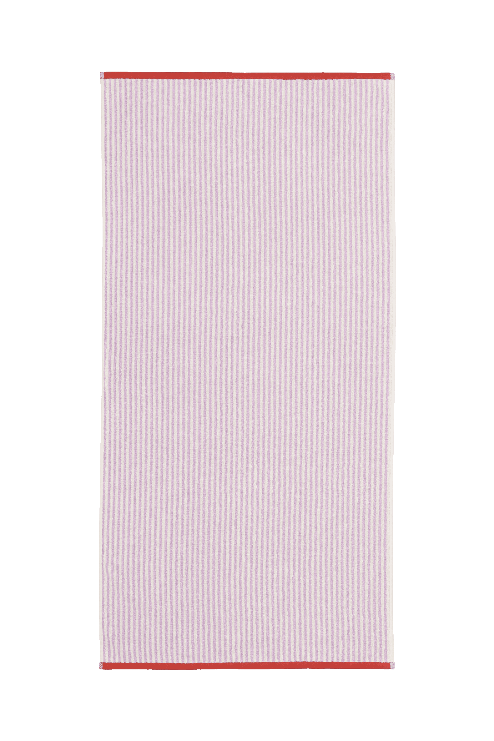 Gobo Bath Towel - Pastel Lilac / Narrow Stripes