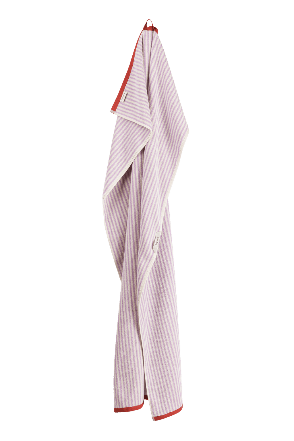 Gobo Bath Towel - Pastel Lilac / Narrow Stripes