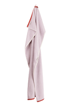 Gobo Bath Towel - Pastel Lilac / Narrow Stripes
