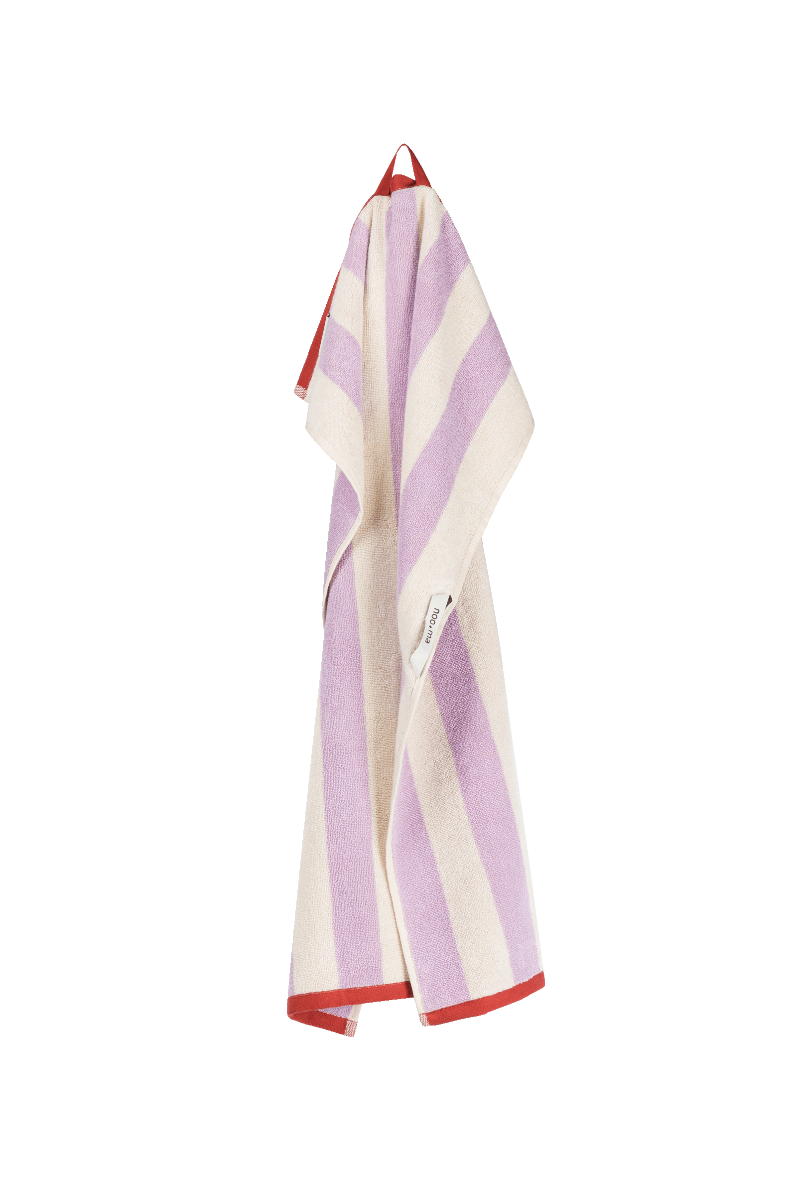 Gobo Hand Towel - Pastel Lilac / Wide Stripes