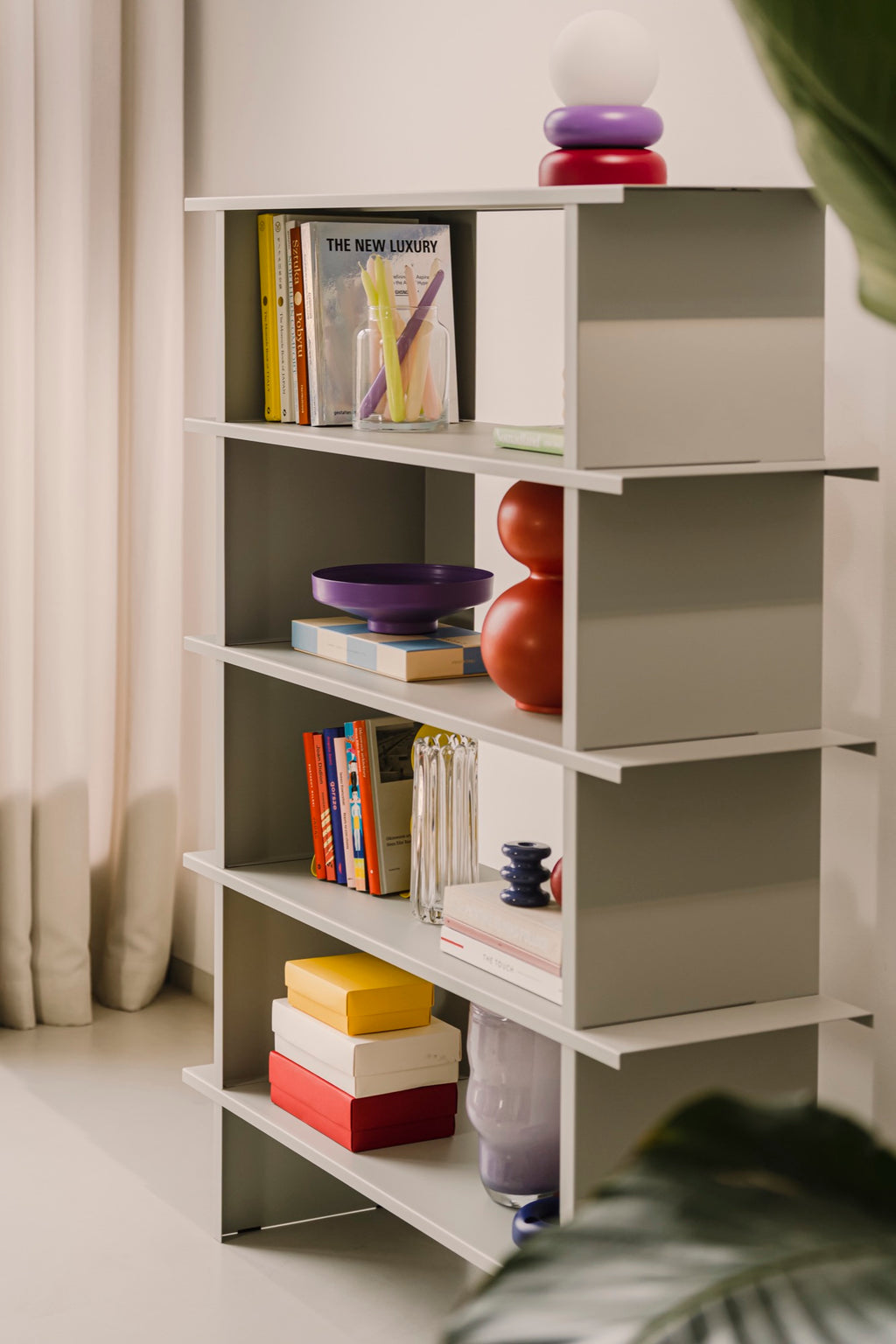 Hes Bookcase - Pebble Grey