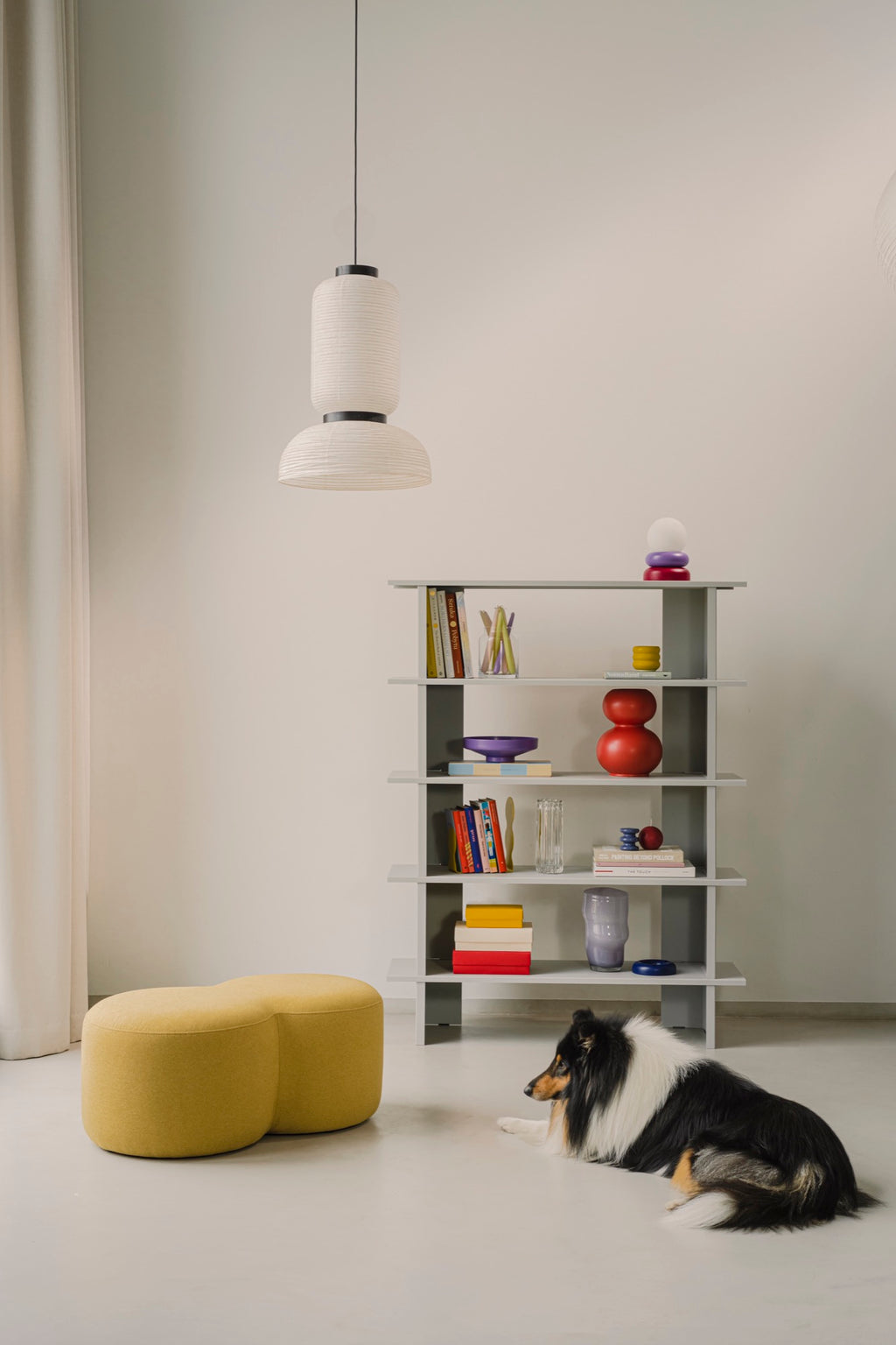 Hes Bookcase - Pebble Grey