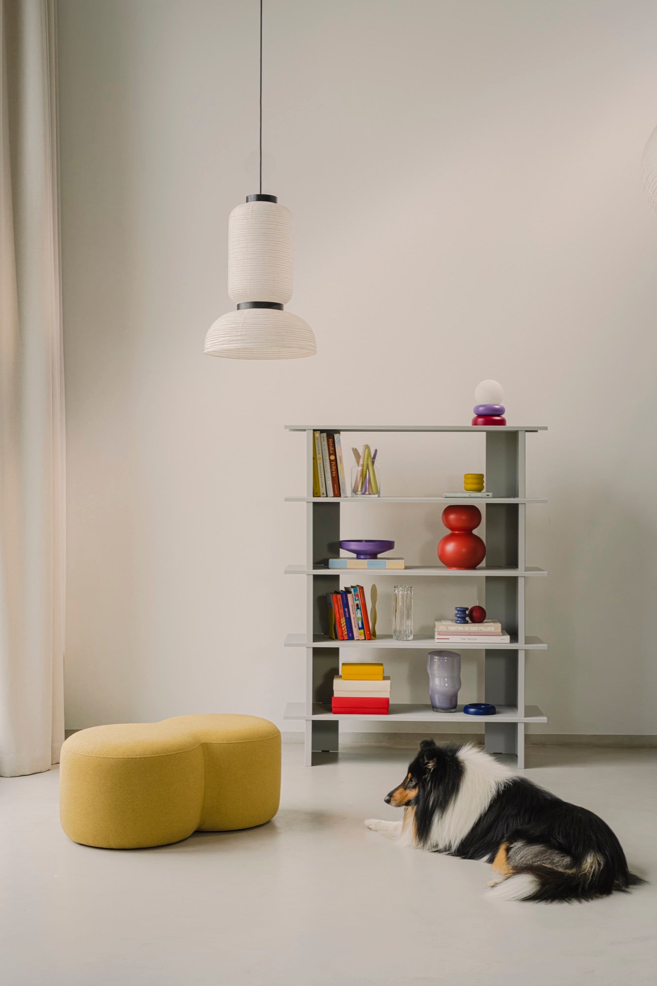 Hes Bookcase - Pebble Grey
