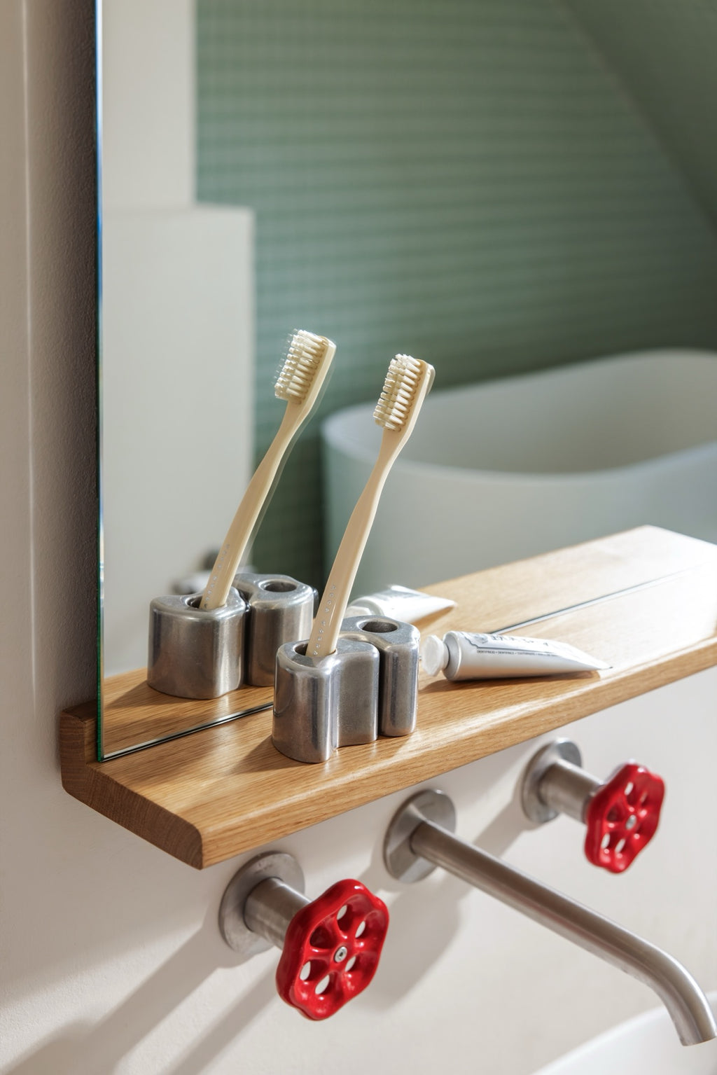 Lun Wall Mirror - Oak