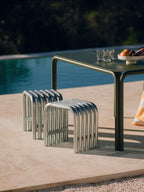 Nokk - Stool - Galvanised Steel - Zinc