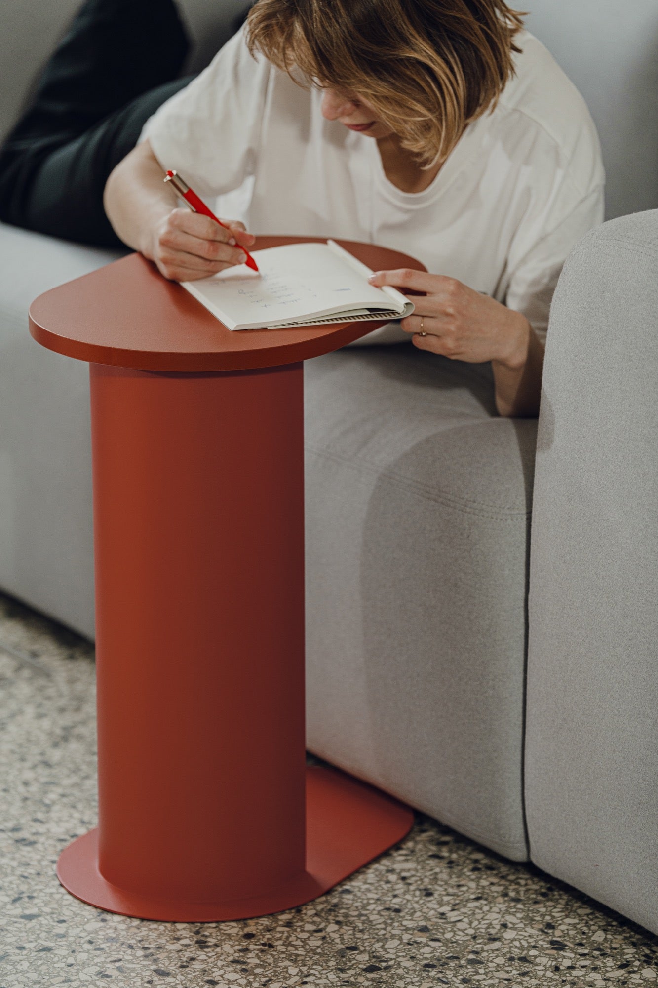Nuno Side Table - Terracotta Blush