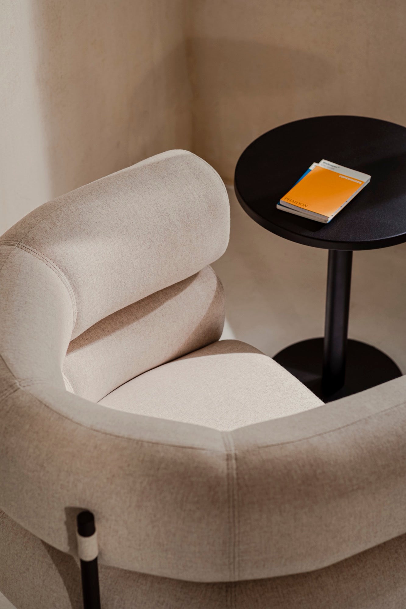 Odo Side Table - Large - Vulcano Black