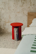 Sato Side Table - Tomato Red