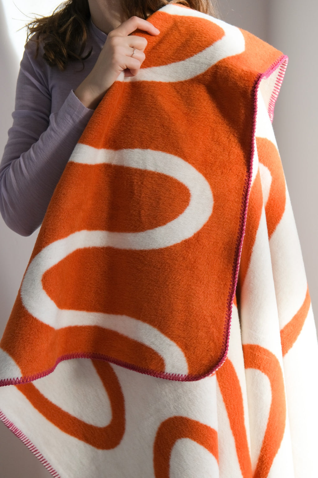 Plaid Swirl - Terracota & Crema Beige
