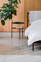 Tu Bedside Table - Black Oak