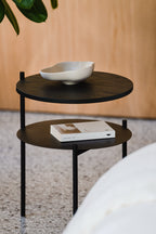 Tu Bedside Table - Black Oak