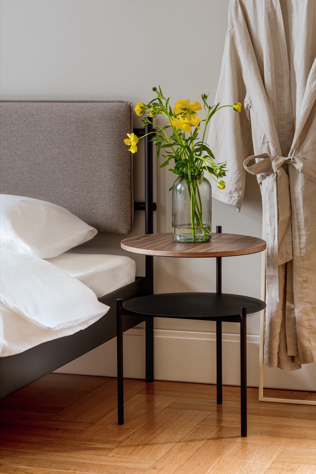 Tu Bedside Table - Natural Walnut