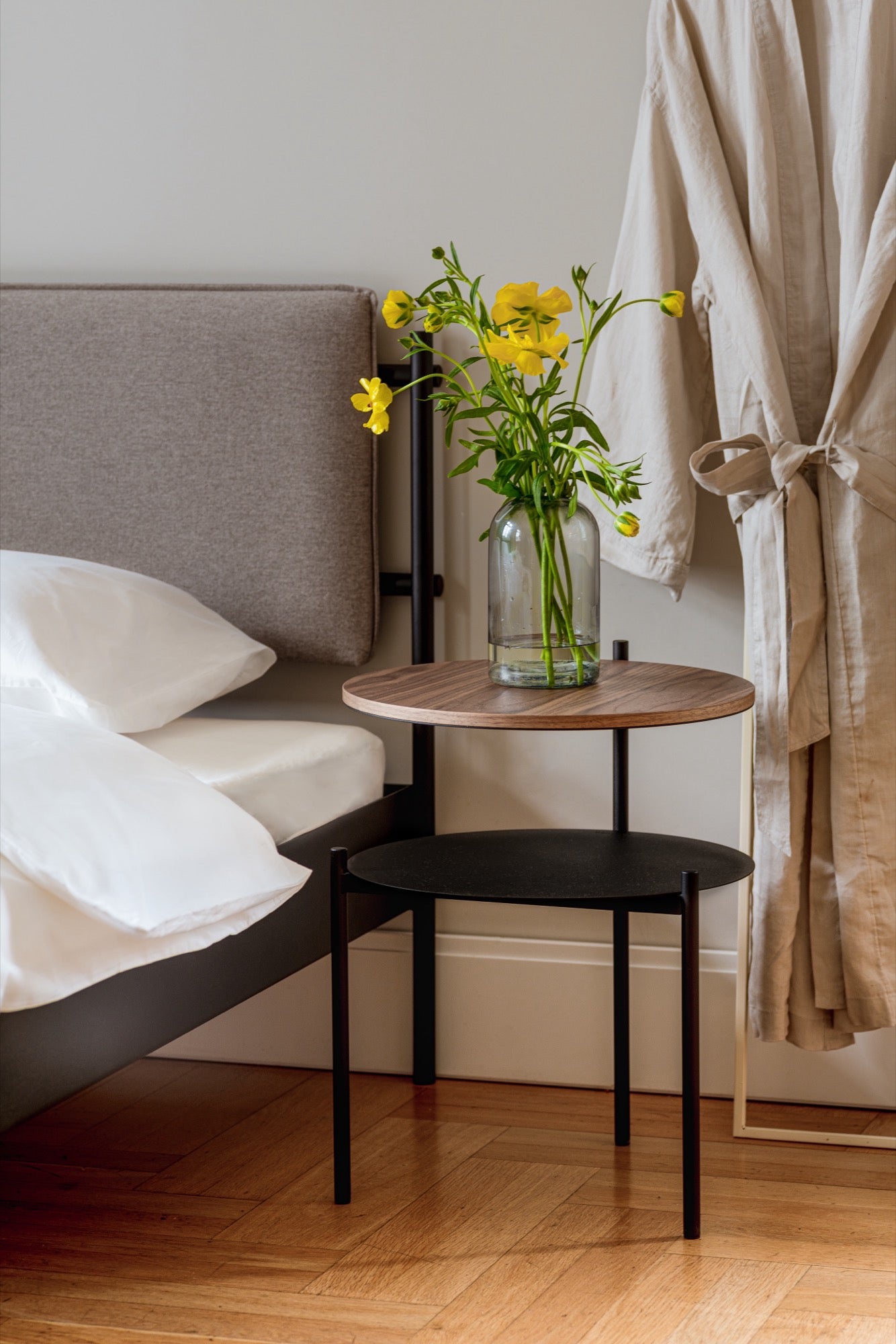 Tu Bedside Table - Natural Walnut