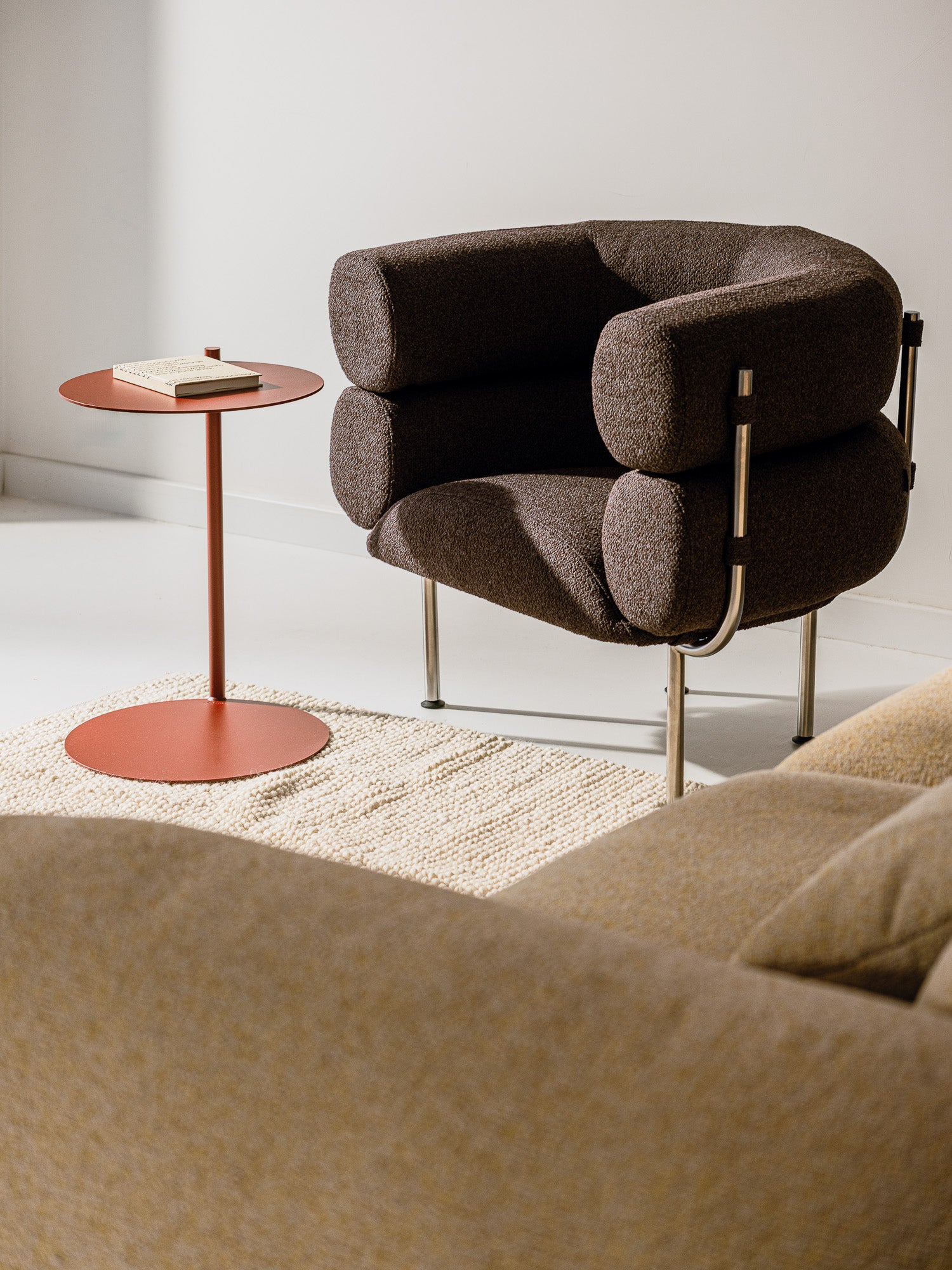 Sillón Ubi - Chocolate Brown Boucle