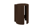 Wa - Side Table - Steel - Cocoa Brown