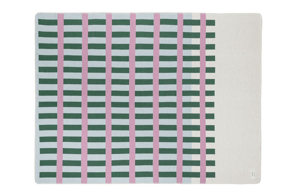 Onu Plaid - Forest Green & Lilac Fluff