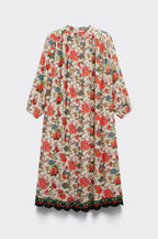 Jouy Long Dress - Ecru