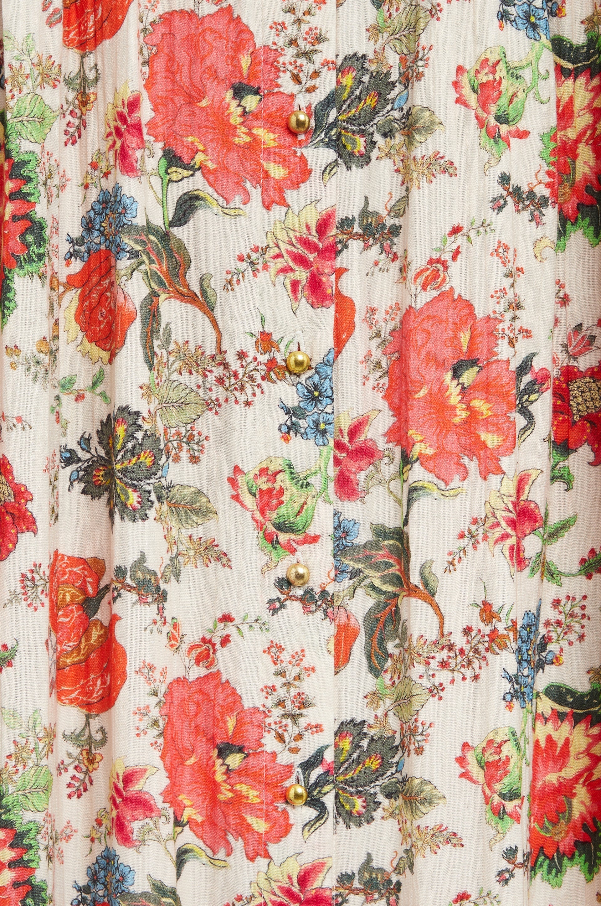 Jouy Long Dress - Ecru