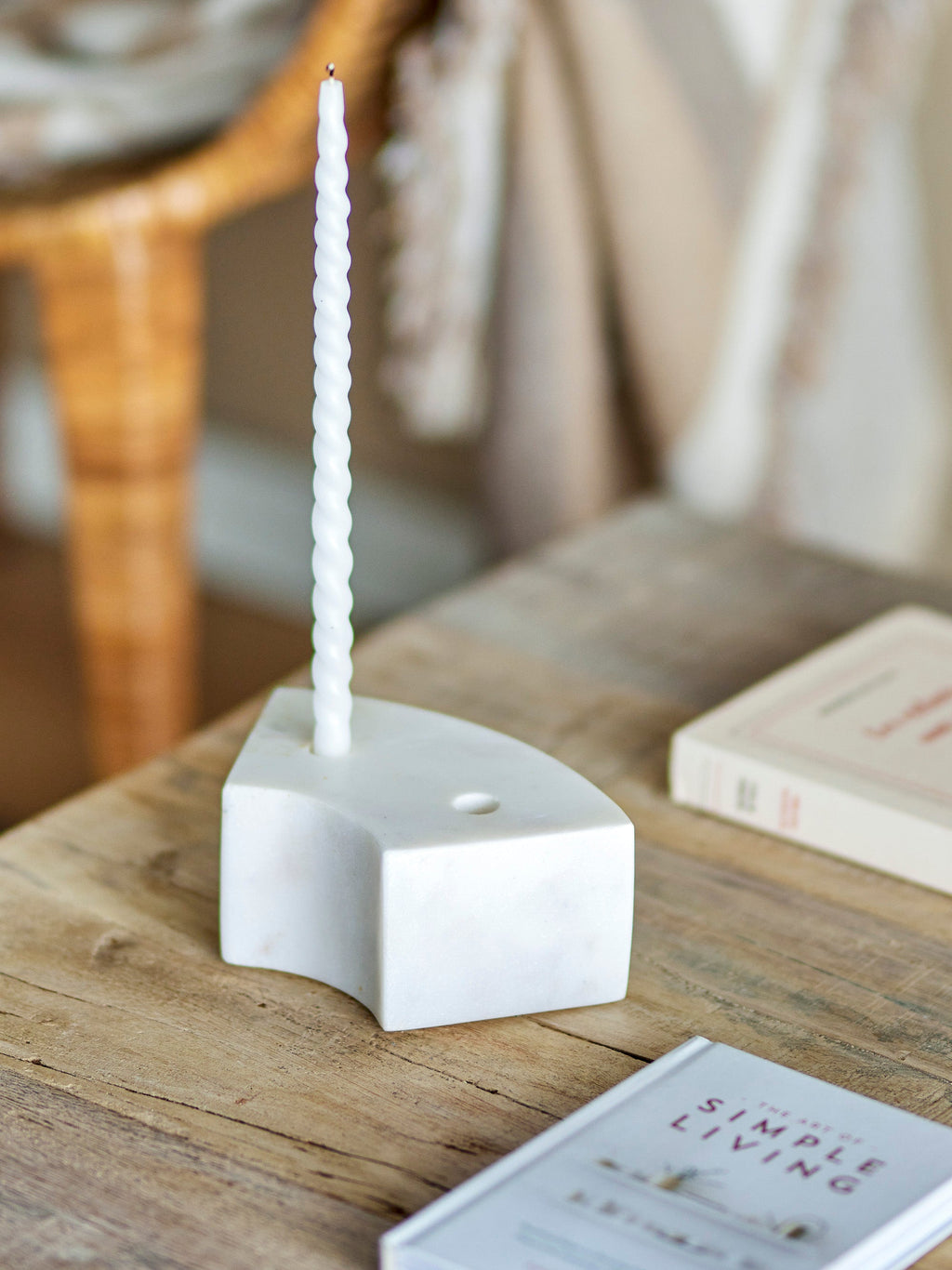Florida - Set of 4 Candle Holders - White - Marble