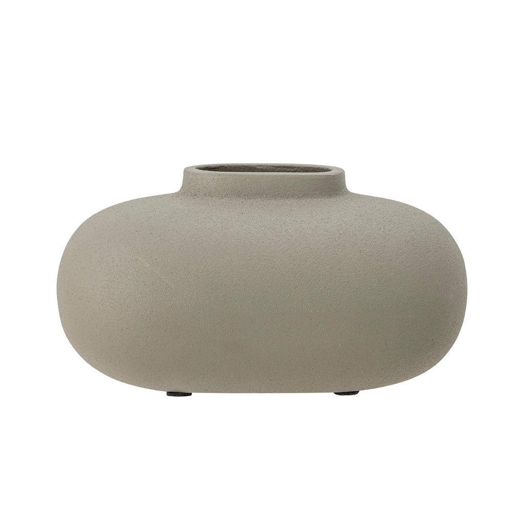 Tezza - Vase - Grey - Aluminium