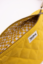 Gesteppte Gürteltasche Olivia Safran Packshot Innenansicht