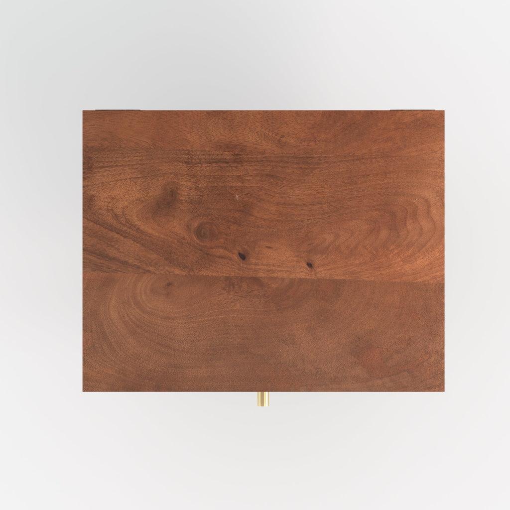Oréa - Suspended Bedside Table in Mango Wood