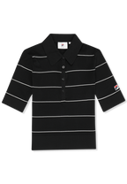 Polo En Maille Fine Slim - Noir