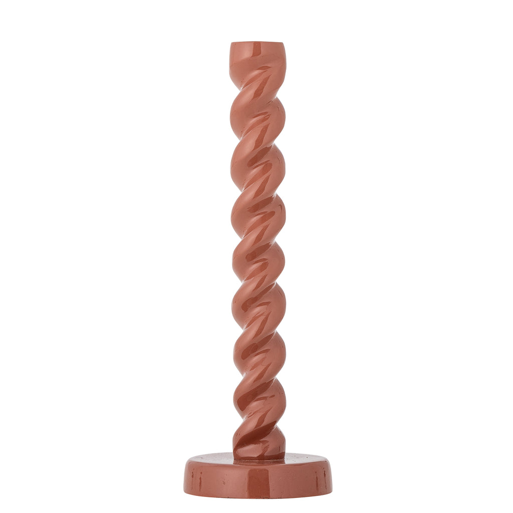 Diza - Bougeoir - Marron - Aluminium