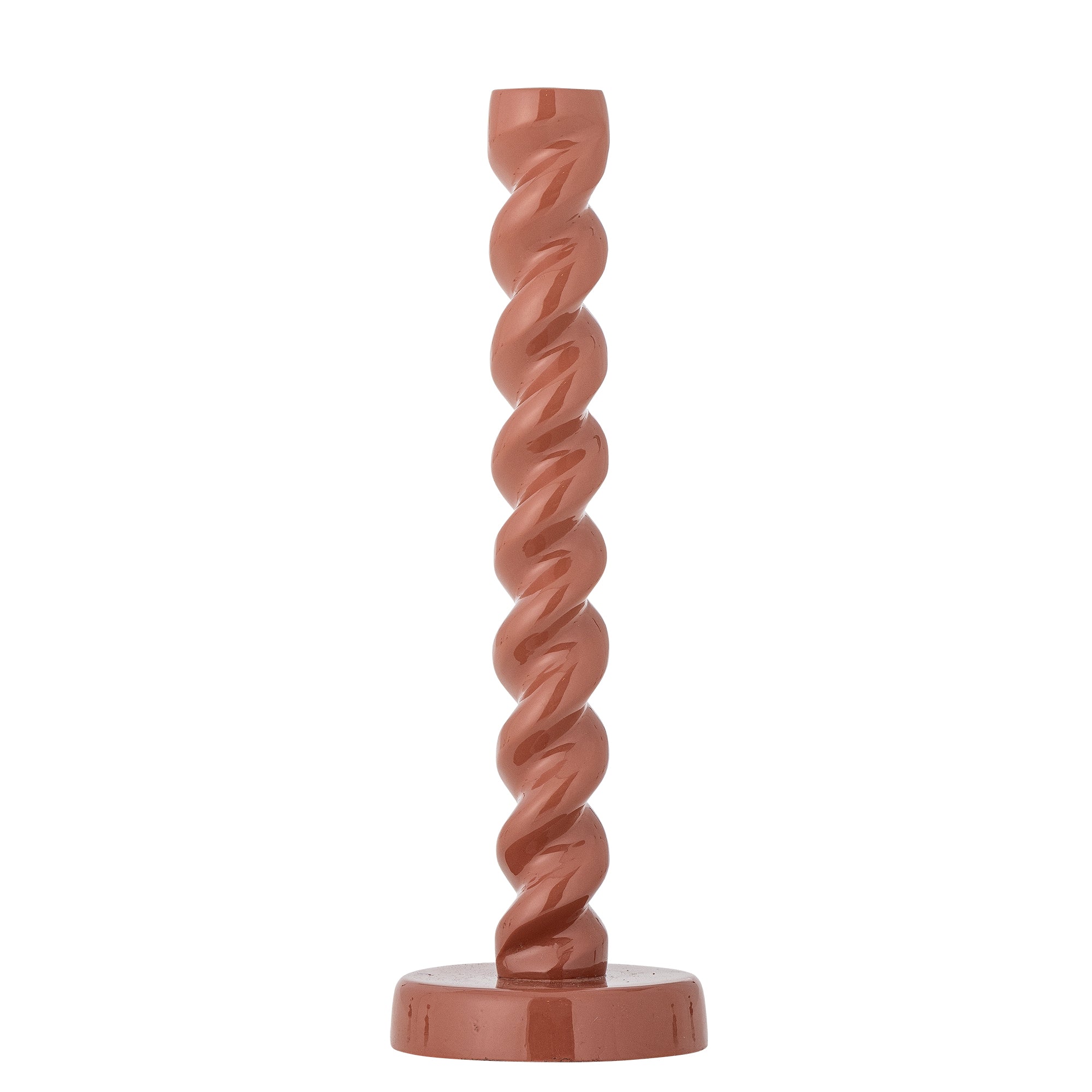 Diza - Bougeoir - Marron - Aluminium