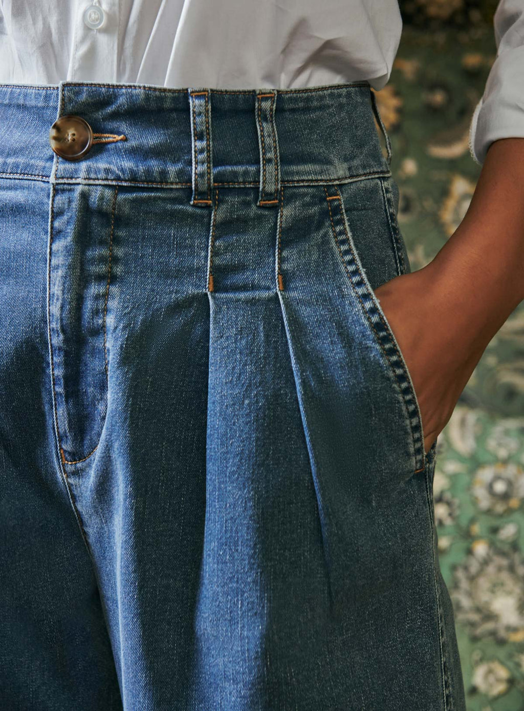 Petite Mendigote - Pablo A Pinces Trousers - Blue