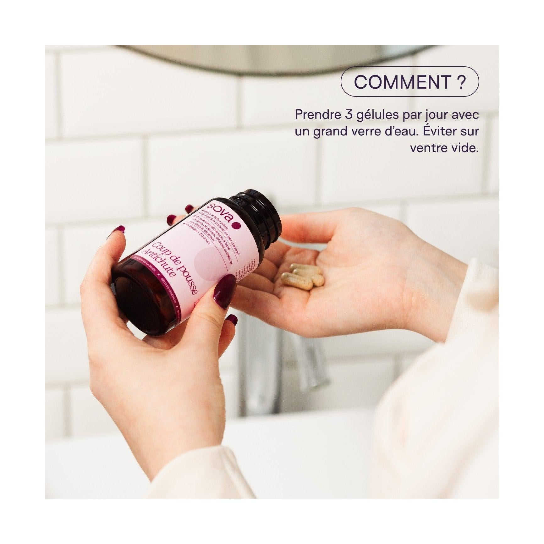 Paquete para el cabello - Suero para el cuero cabelludo y potenciador anticaída - SOVA