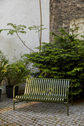 HAY - Banc Avec Dossier Palissade De Hay - Olive
